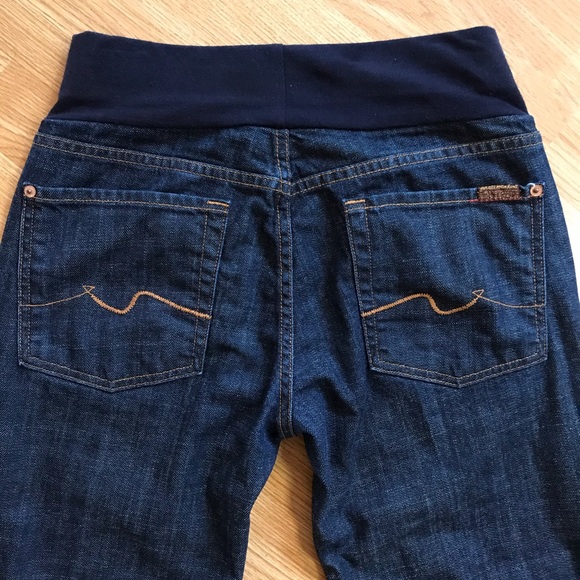A Pea In The Pod 7 For All Mankind Jeans Size M - Picture 5 of 7